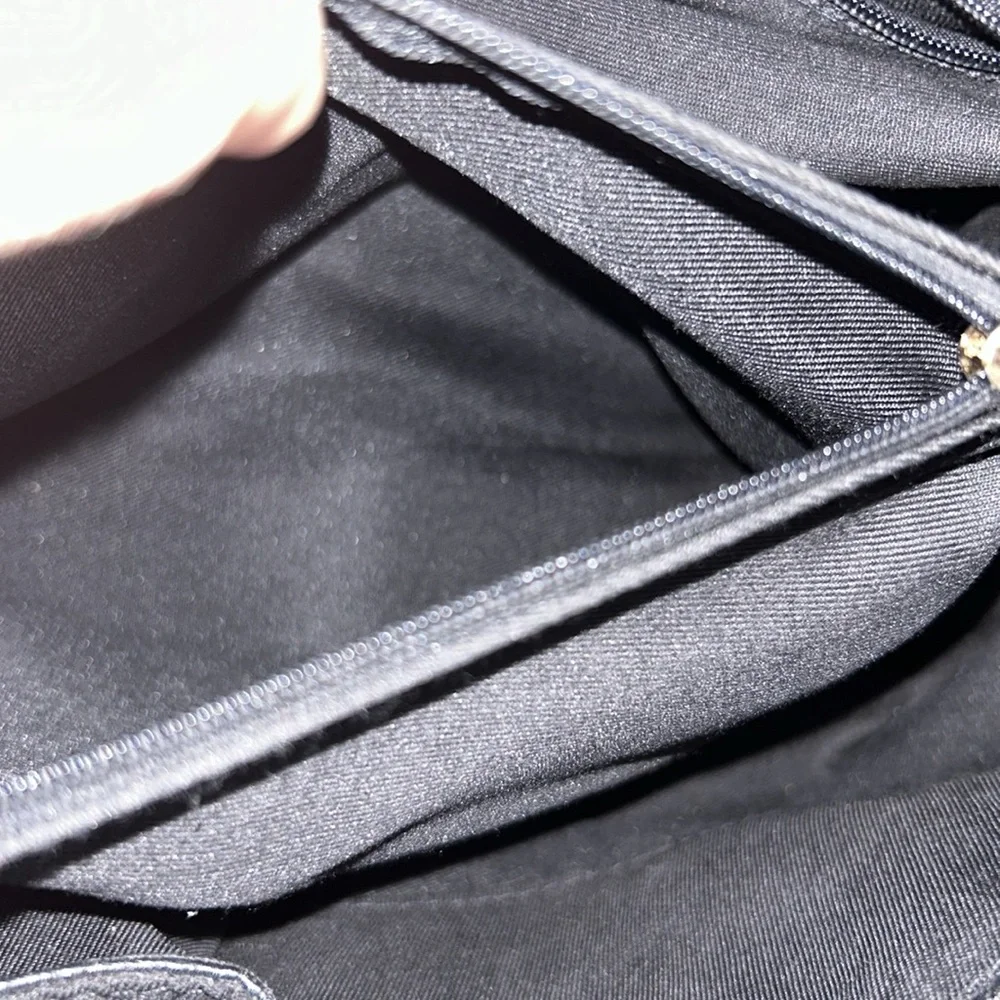 Crossi Black Faux Ostrich Double Bow Satchel Handbag – Vegan Leather